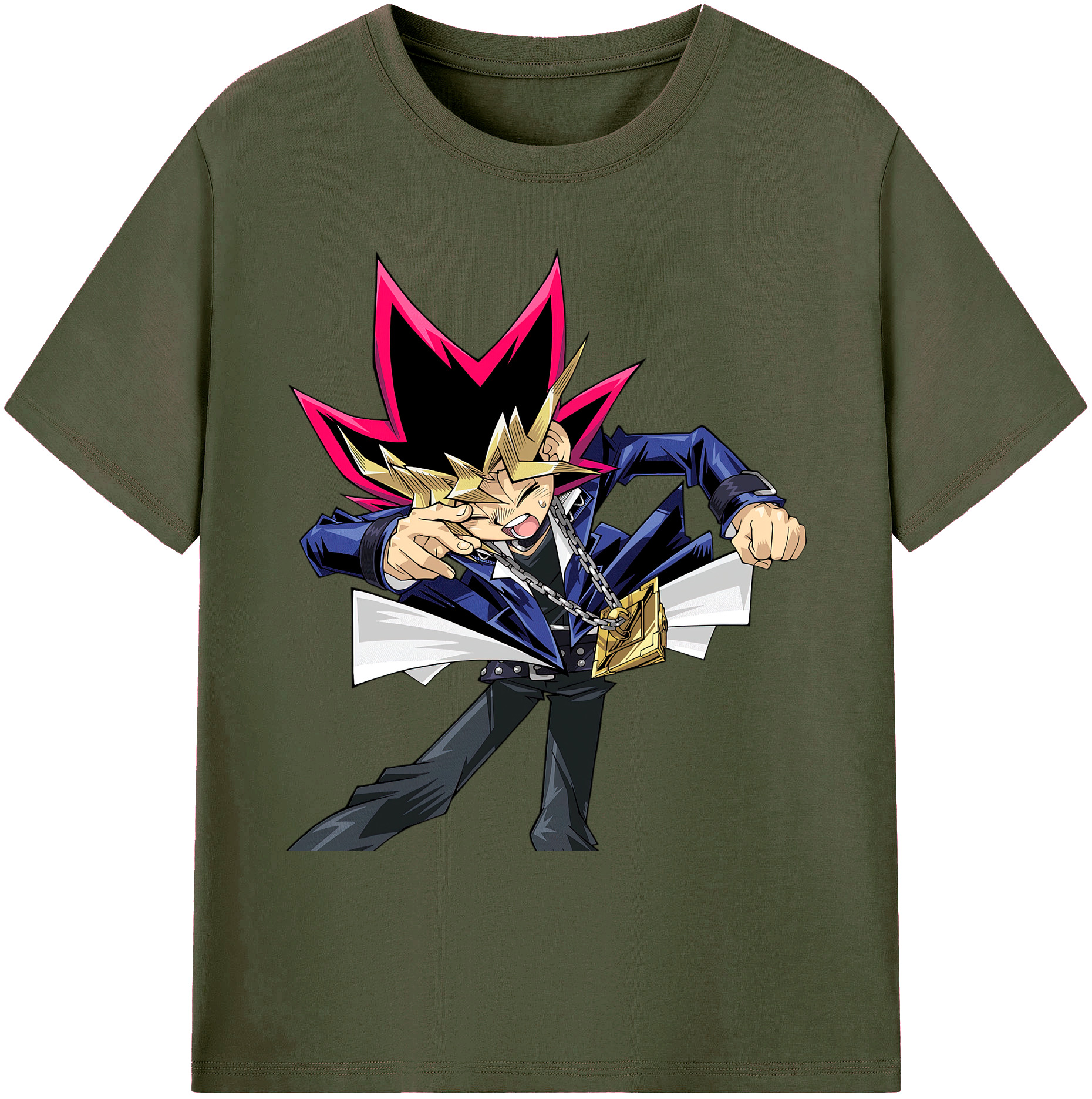 （画像用） 遊☆戯☆王 Yu-Gi-Oh! 綿100％ メンズ半袖Tシャツ｜肌触りやわらか＆通気性
